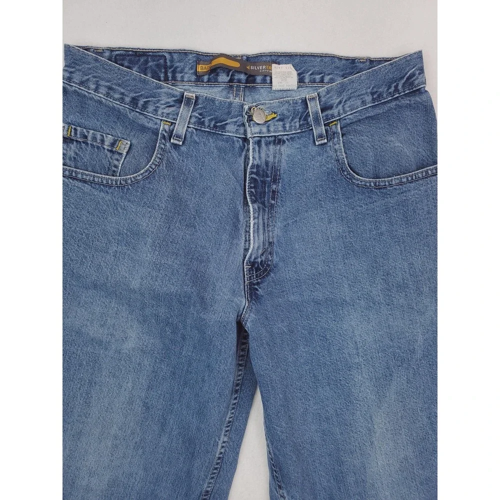 Vintage Levis Silvertab Baggy Jeans Mens 33x30 Blue Relaxed Tapered USA Made 90s
